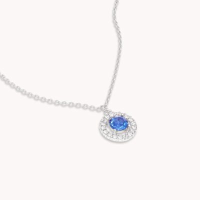 Halsband LILY AND ROSE  | Miss Miranda Necklace – Sapphire (Silver)