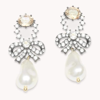 Orhangen LILY AND ROSE  | Marie Antoinette Pearl Earrings – Crystal