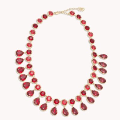 Halsband LILY AND ROSE  | Queen Victoria Necklace – Scarlet Red